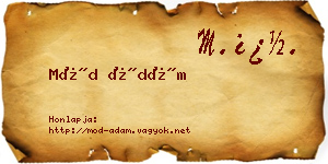 Mód Ádám névjegykártya